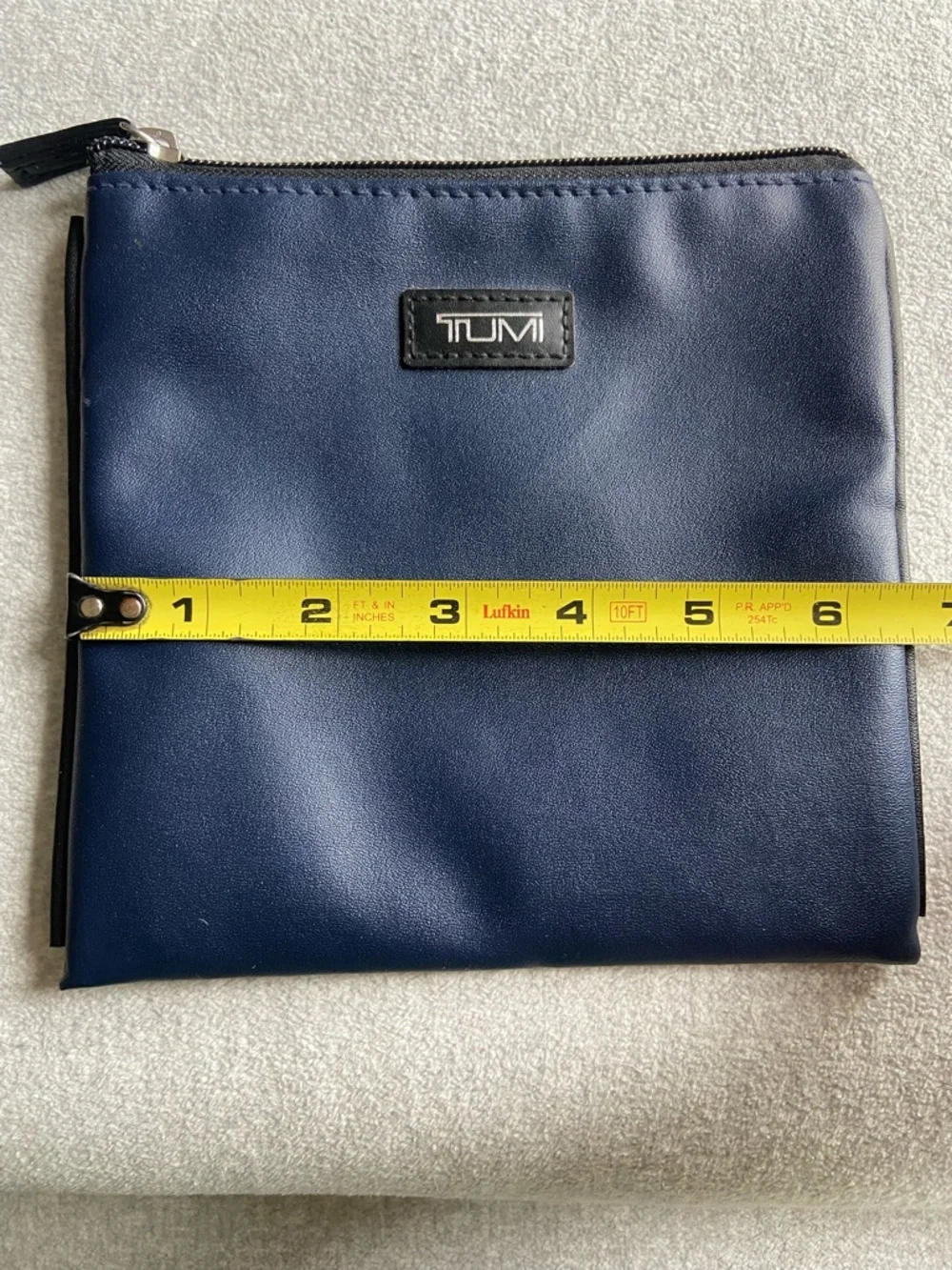 TUMI Navy Mini Travel Pouch